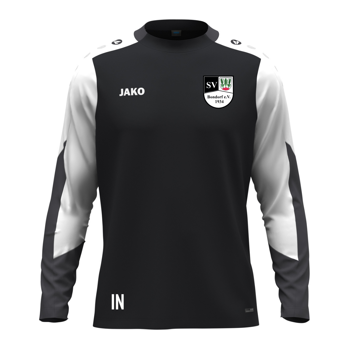 JAKO Longsleeve Dynamic schwarz/weiß (inkl. Bedruckung) - SV Bondorf