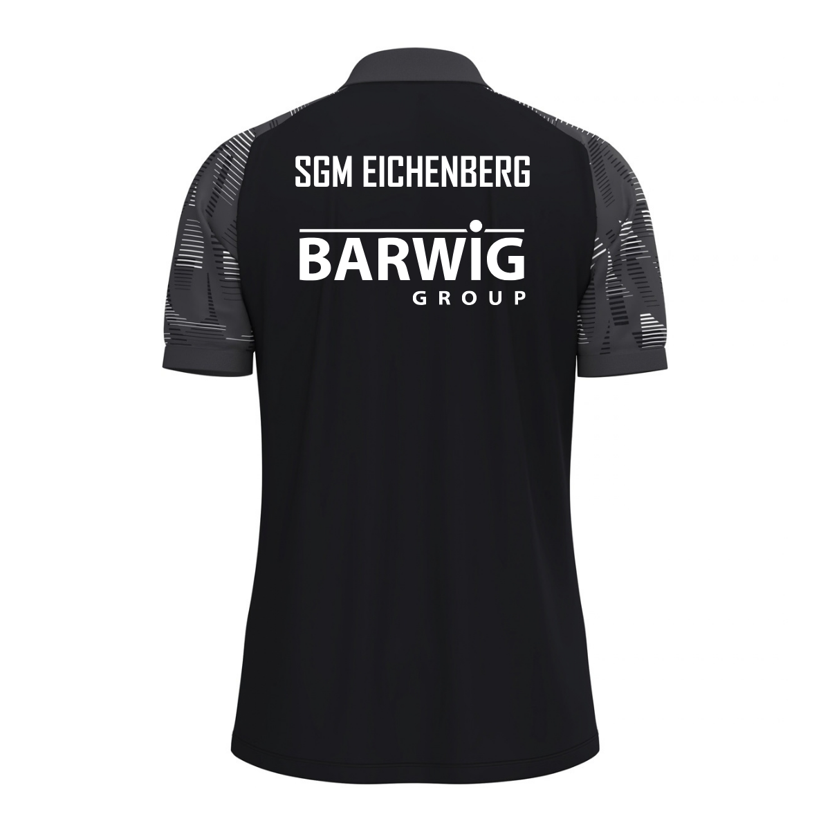 JAKO Poloshirt Sonic schwarz/anthrazit (inkl. Bedruckung) - SGM Eichenberg