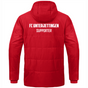 JAKO Coachjacke FAN mit Kapuze rot (inkl. Bedruckung) - FC Unterjettingen