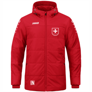 JAKO Coachjacke FAN mit Kapuze rot (inkl. Bedruckung) - FC Unterjettingen