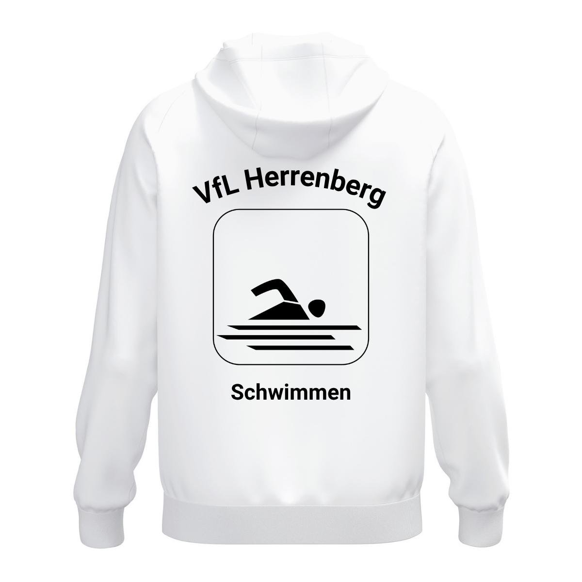 JAKO Kapuzenhoodie One Cotton Weiß (inkl. Bedruckung) - VfL Herrenberg Schwimmen