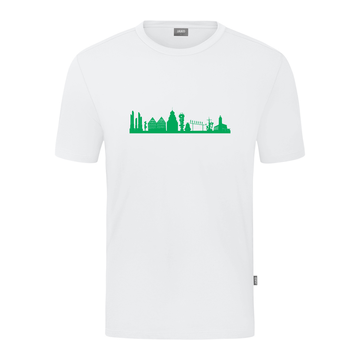 JAKO Herrenberg Skyline T-Shirt (inkl. Bedruckung) - Weiß