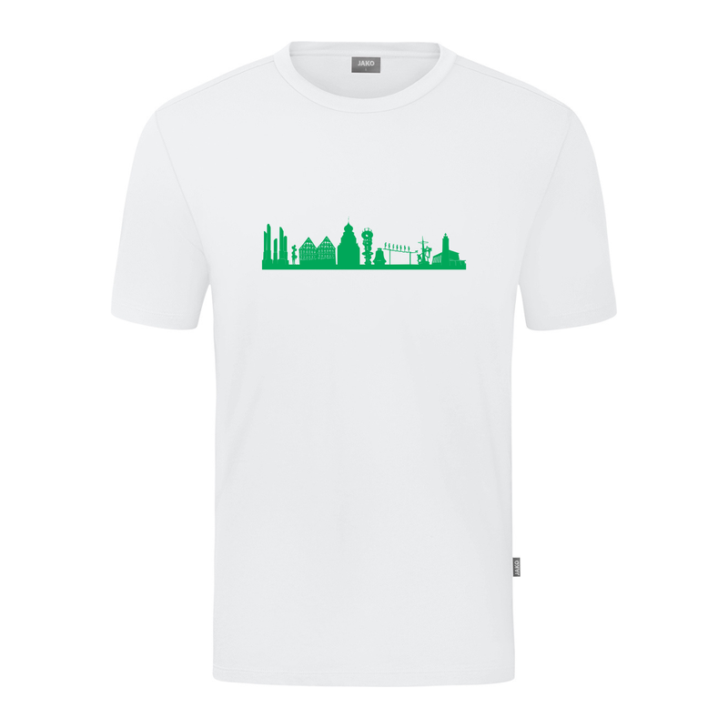 JAKO Herrenberg Skyline T-Shirt (inkl. Bedruckung) - Weiß