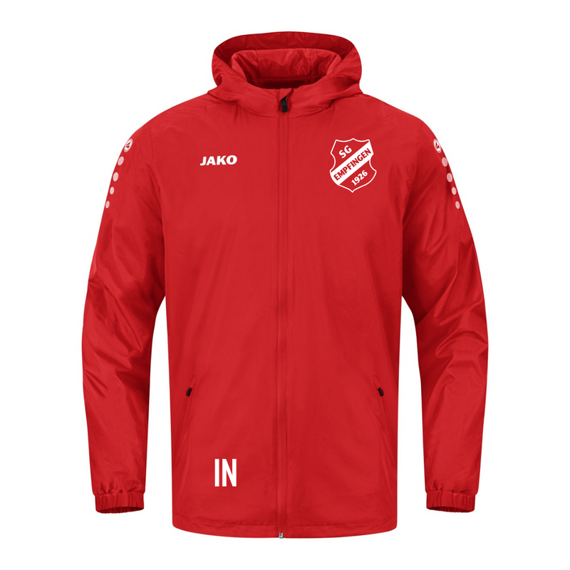 JAKO Regenjacke Team 2.0 rot (inkl. Bedruckung) - SG Empfingen