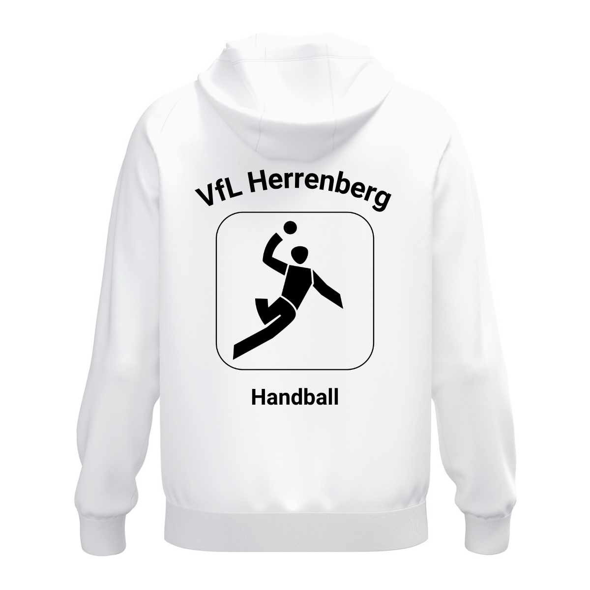 JAKO Kapuzenhoodie One Cotton Weiß (inkl. Bedruckung) - VfL Herrenberg Handball