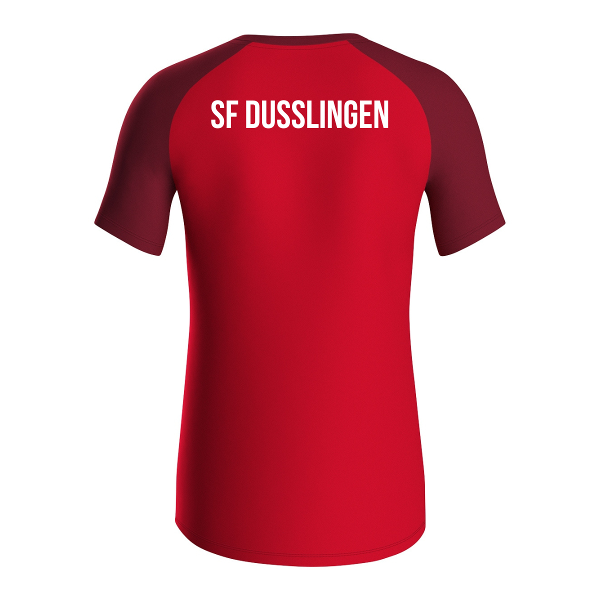 JAKO T-Shirt Iconic rot/weinrot (inkl. Bedruckung) - SF Dusslingen