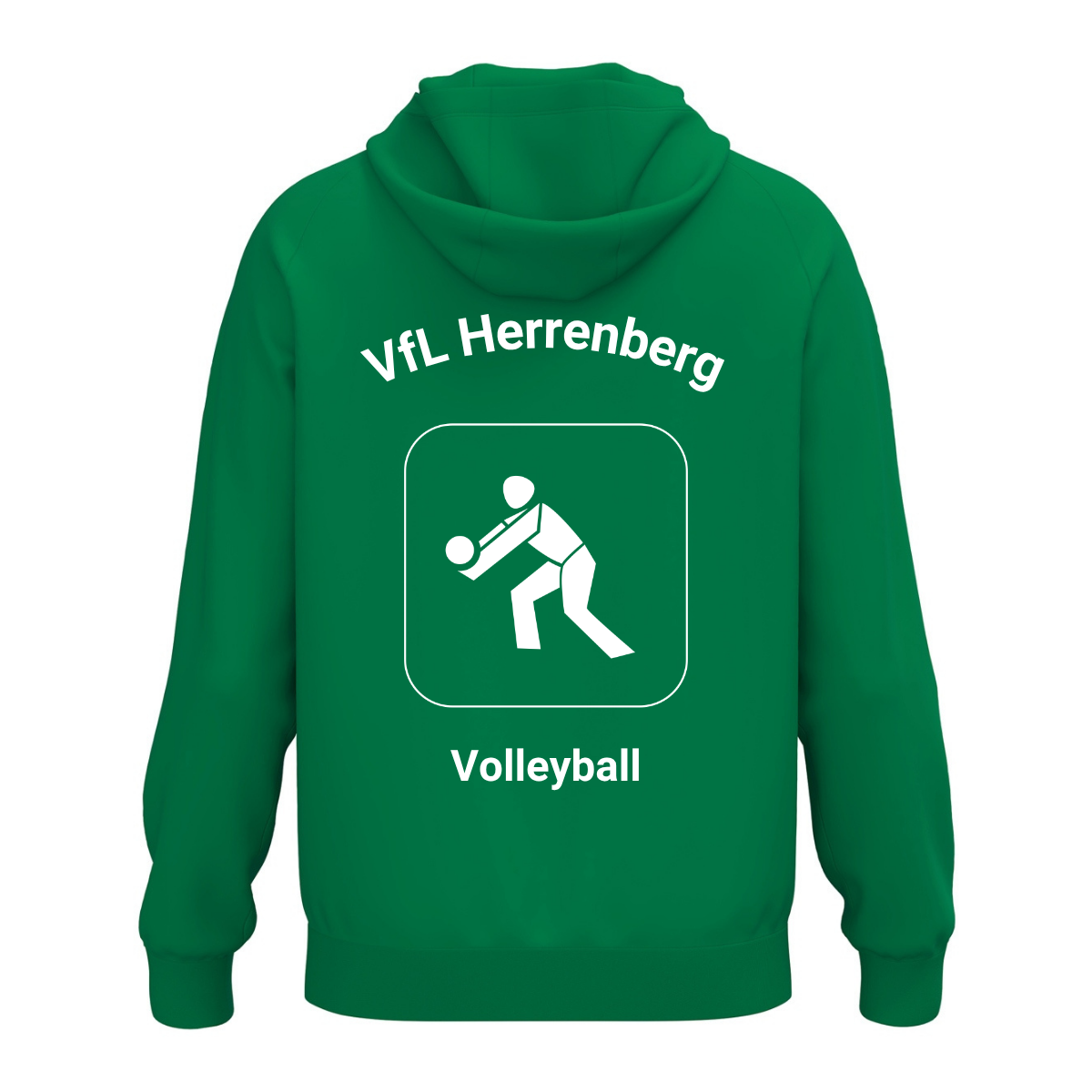 JAKO Kapuzenhoodie One Cotton Grün (inkl. Bedruckung) - VfL Herrenberg Volleyball