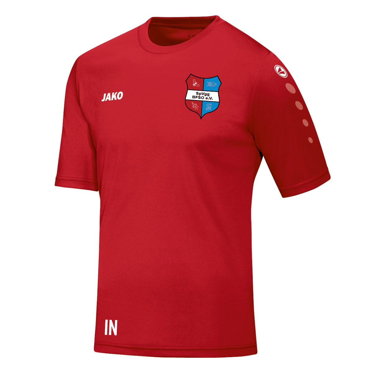 JAKO T-Shirt TEAM (inkl. Bedruckung) - Rot - Spvgg BFSO