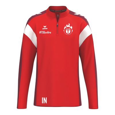 Erima CELEBRATE 125 ZipTop rot/weiß (inkl. Bedruckung) - TSG Tübingen Volleyball