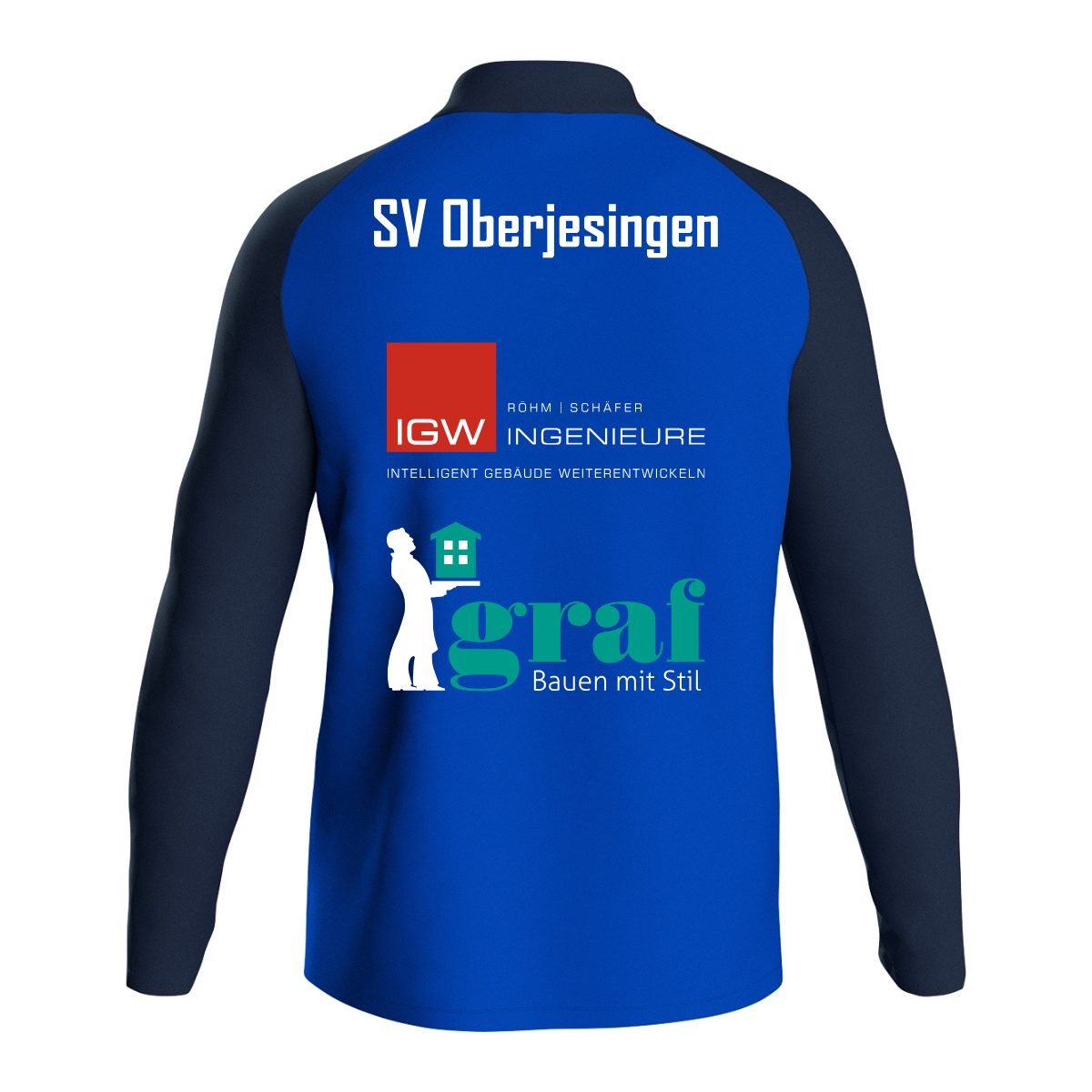 JAKO Polyesterjacke Iconic marine/royal (inkl. Bedruckung) - SV Oberjesingen Aktive