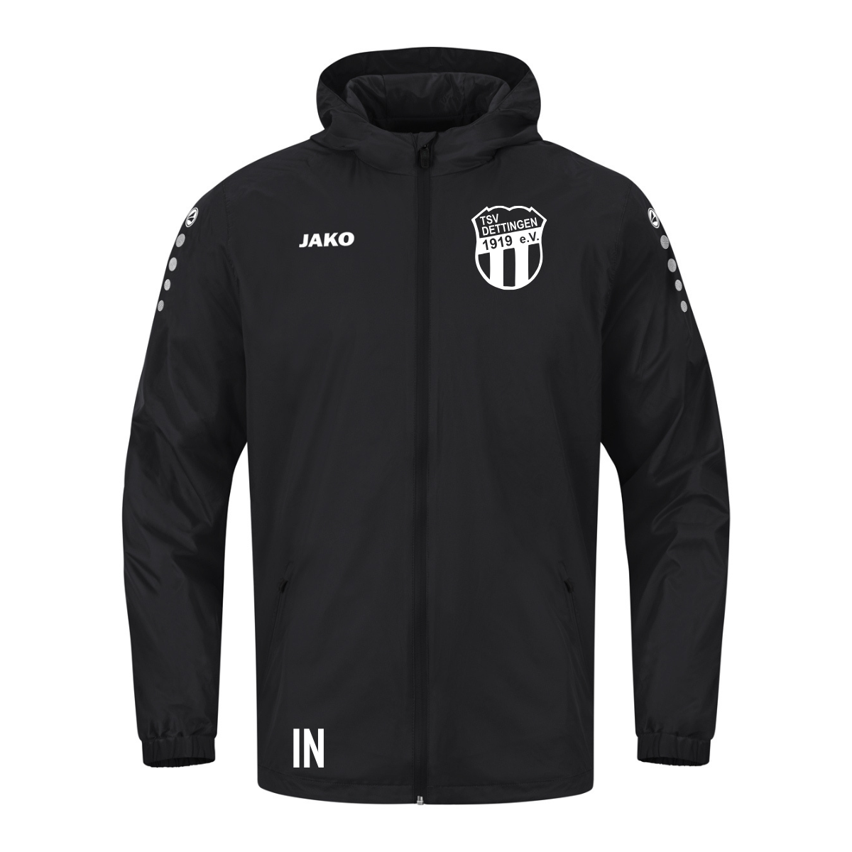 JAKO Allwetterjacke Team 2.0 schwarz (inkl. Bedruckung) - TSV Dettingen