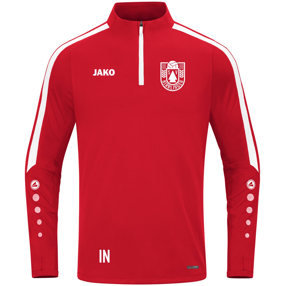 JAKO Zip Top POWER (inkl. Bedruckung) - Rot - SV Hirrlingen