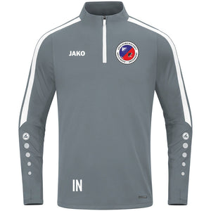 JAKO Zip Top POWER (inkl. Bedruckung) - Steingrau - SGM Hailfingen/Oberndorf