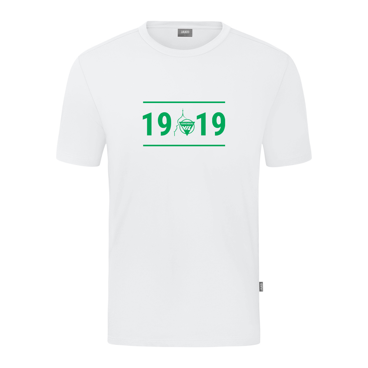 JAKO Herrenberg 1919 T-Shirt (inkl. Bedruckung) - Weiß