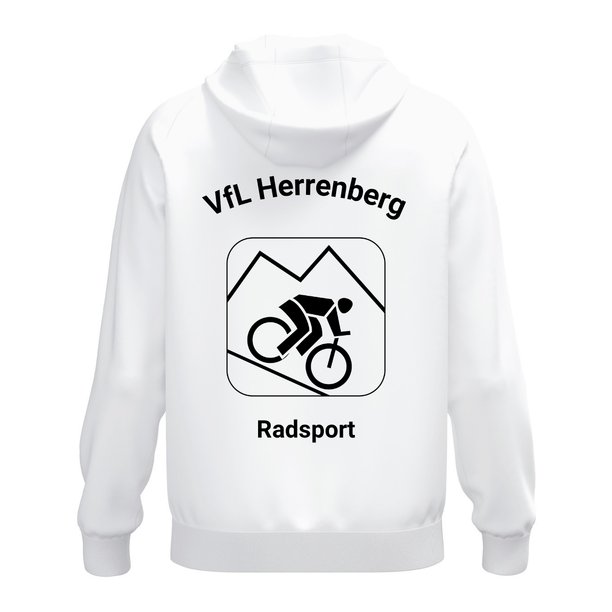 JAKO Kapuzenhoodie One Cotton Weiß (inkl. Bedruckung) - VfL Herrenberg Radsport