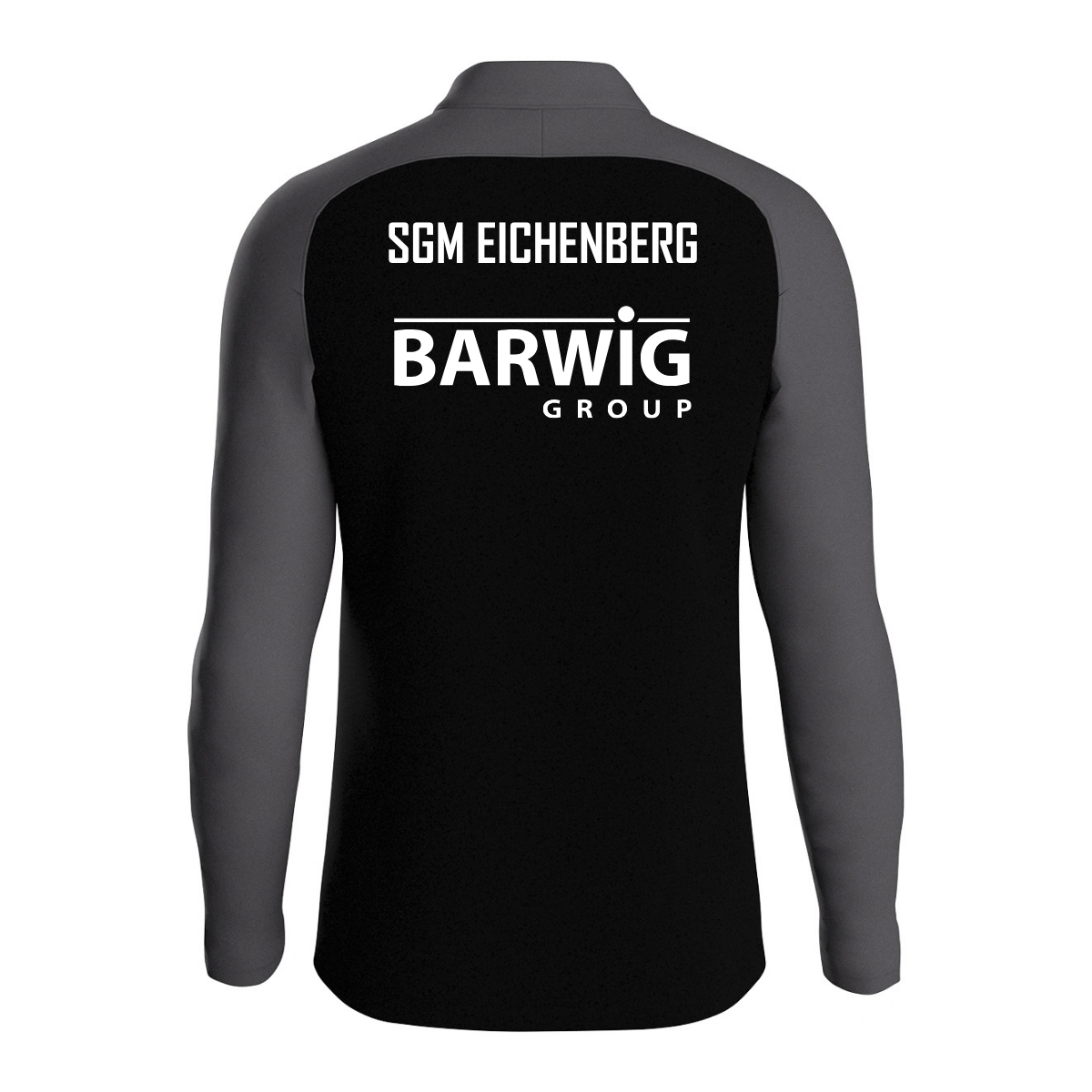 JAKO Ziptop Iconic (inkl. Bedruckung) schwarz/anthrazit - SGM Eichenberg