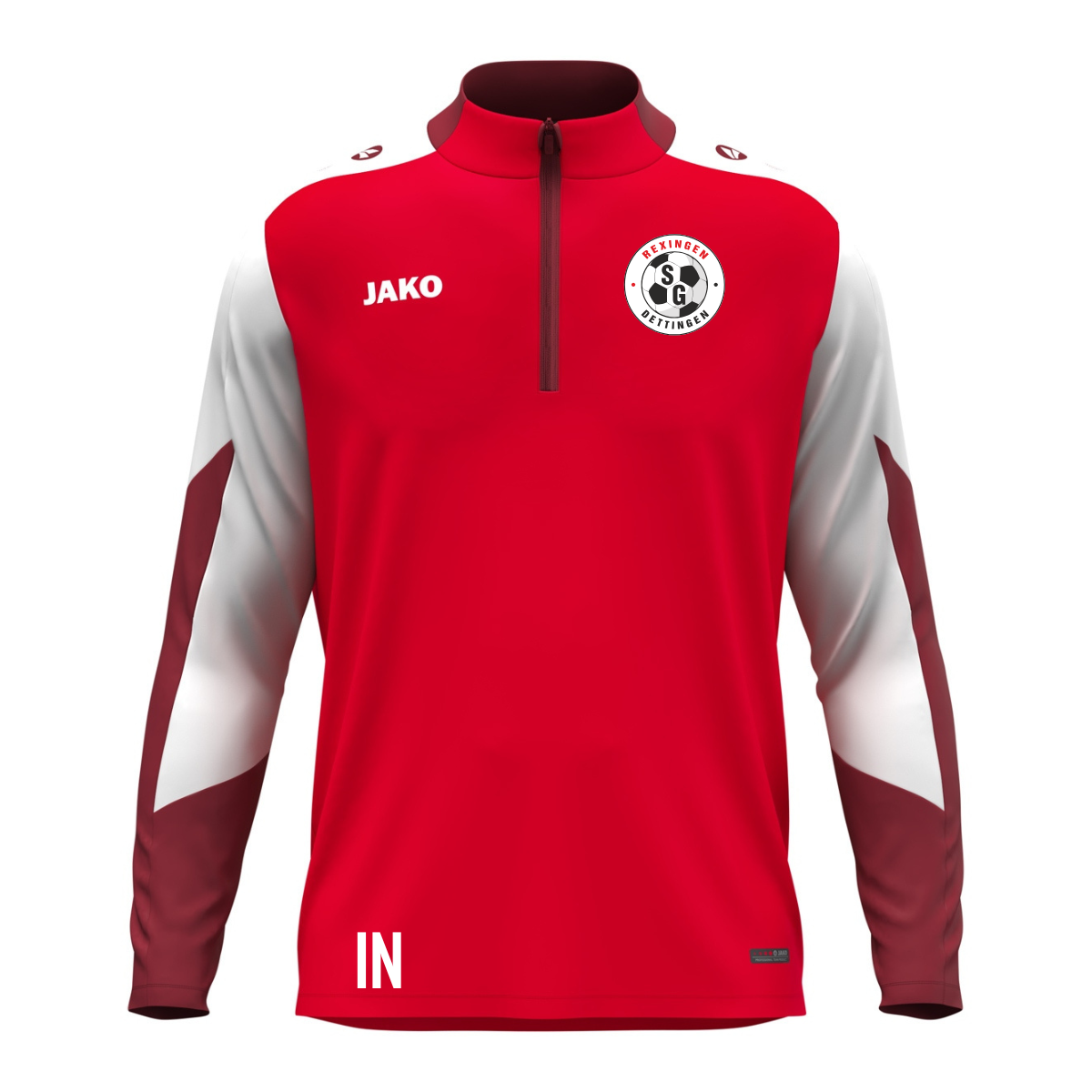 JAKO ZipTop Dynamic rot/weiß (inkl. Bedruckung) - SGM Rexingen Jugend