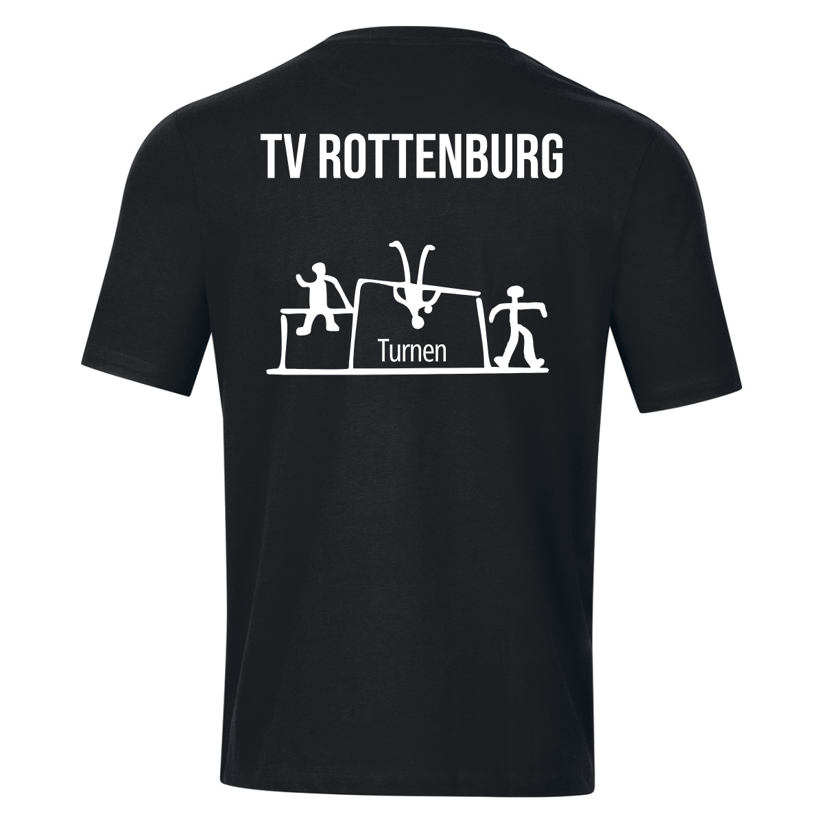 JAKO T-Shirt Base (Turnen) schwarz (inkl. Bedruckung) - TV Rottenburg