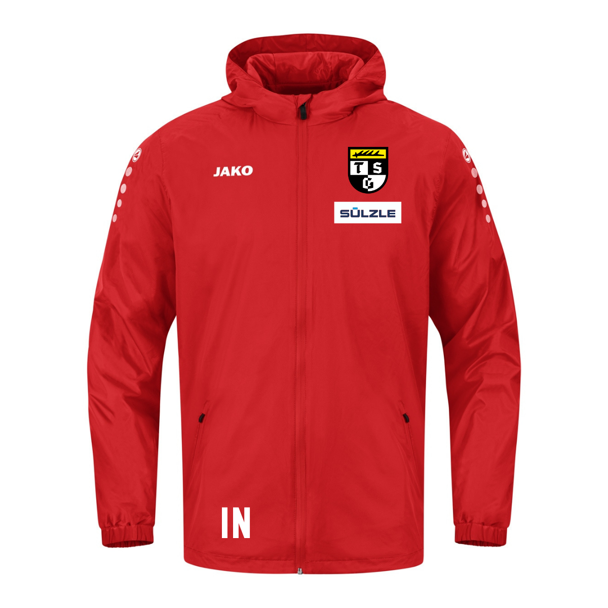 JAKO Regenjacke Team 2.0 rot (inkl. Bedruckung) - TSG Balingen