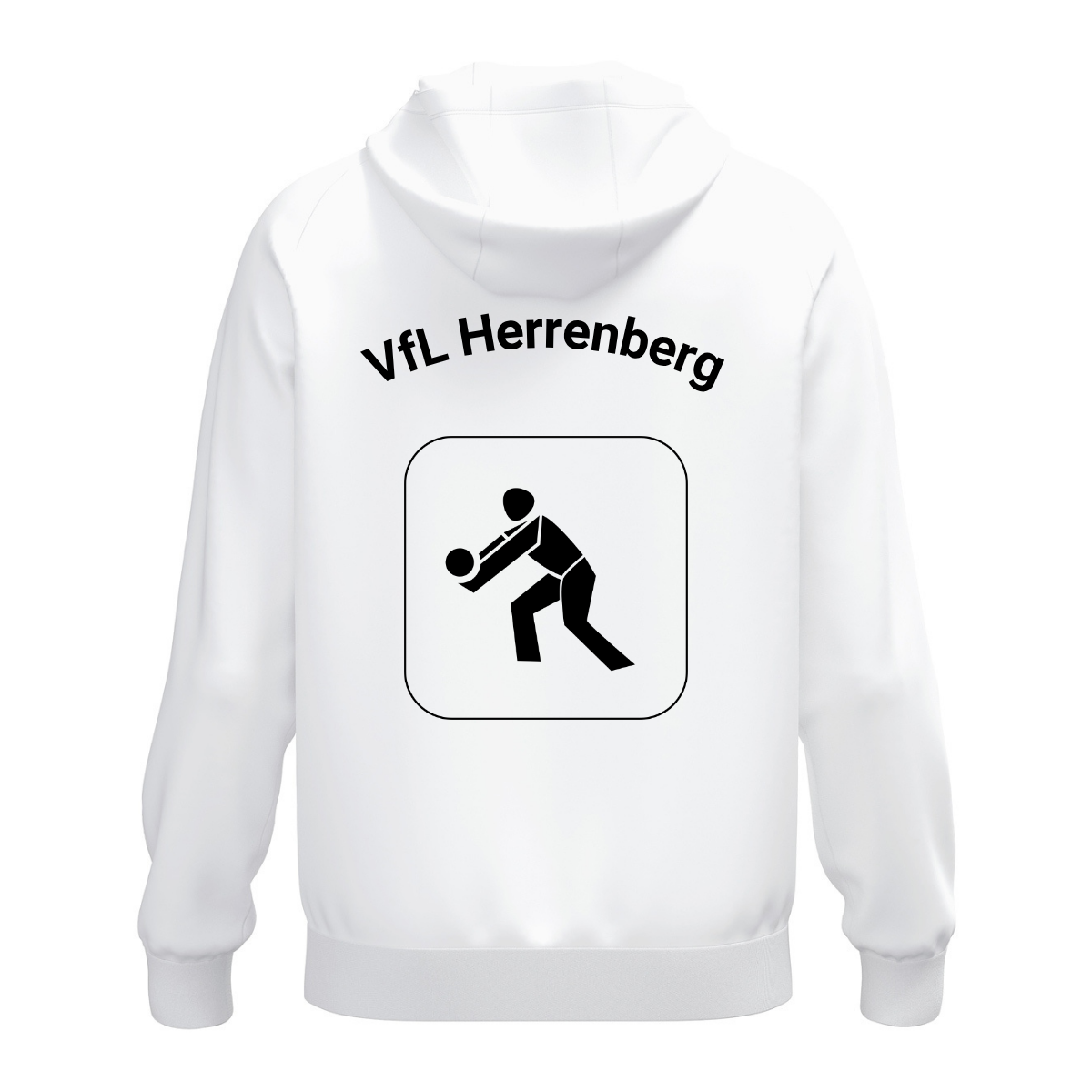 JAKO Kapuzenhoodie One Cotton Weiß (inkl. Bedruckung) - VfL Herrenberg Volleyball