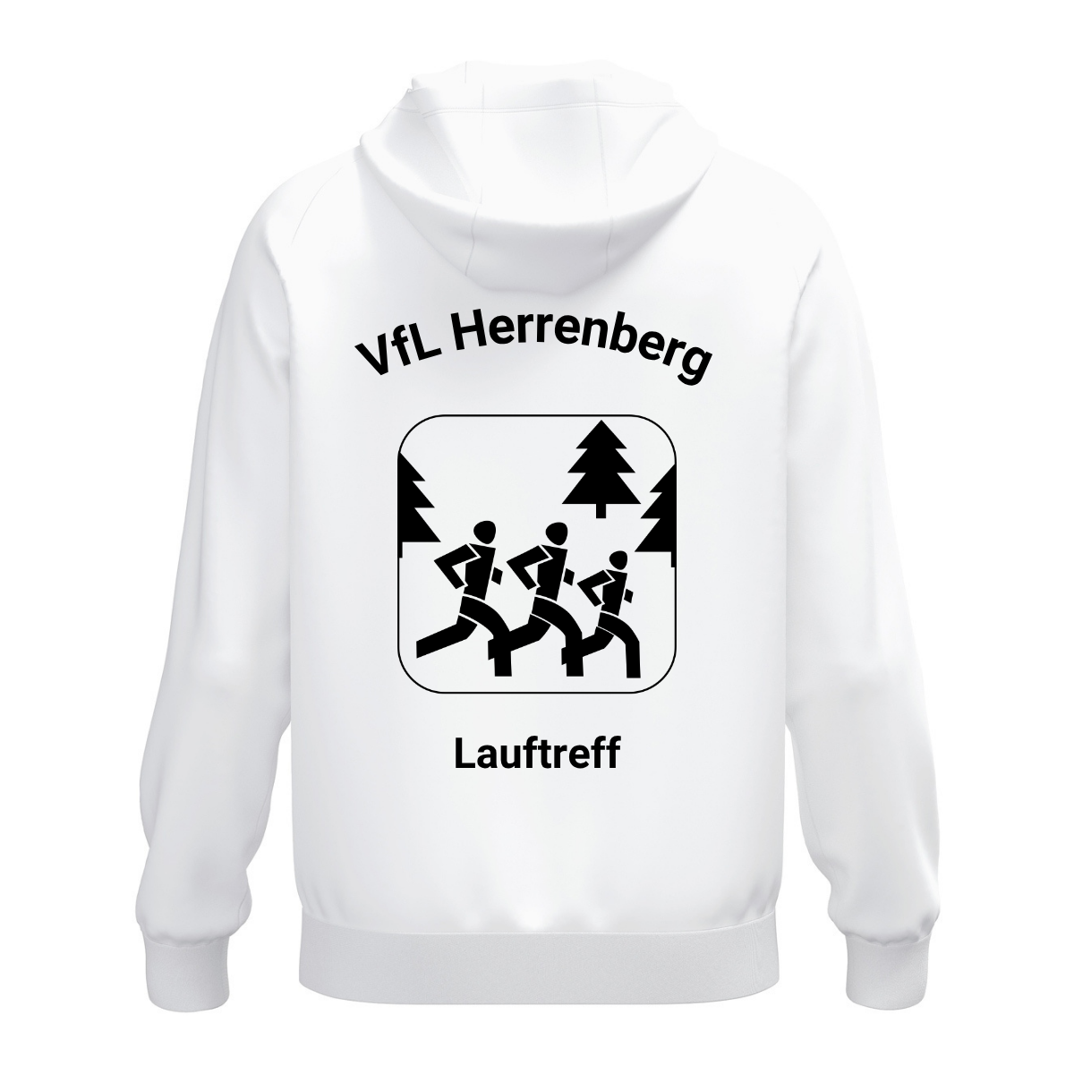 JAKO Kapuzenhoodie One Cotton Weiß (inkl. Bedruckung) - VfL Herrenberg Lauftreff