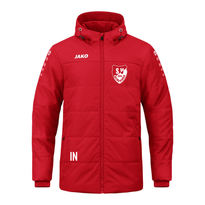 JAKO Coachjacke mit Kapuze rot (inkl. Bedruckung) - SV Vollmaringen