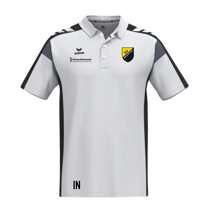 Erima CELEBRATE 125 Polo Weiß/Schwarz (inkl. Bedruckung) - SV Neustetten Tennis