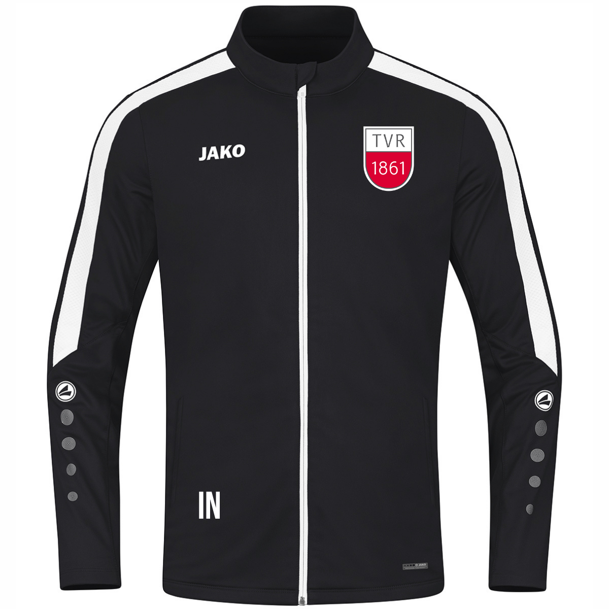 JAKO Polyesterjacke Power schwarz (inkl. Bedruckung) - TV Rottenburg Turnen
