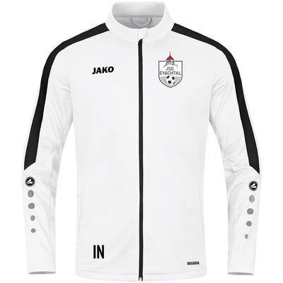 JAKO Polyesterjacke POWER (inkl. Bedruckung) - Weiss/Schwarz - JSG Eyachtal