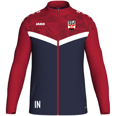 JAKO Polyesterjacke Iconic marine/chili rot (inkl. Bedruckung) - SG Jettingen