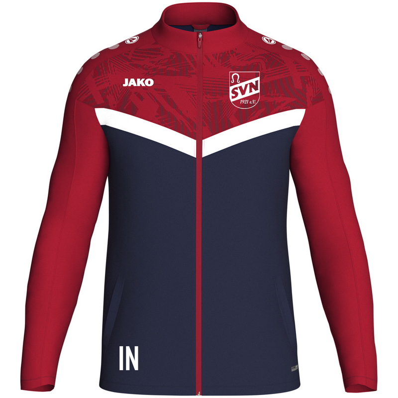 JAKO Polyesterjacke Iconic marine/chili rot (inkl. Bedruckung) - SV Nufringen