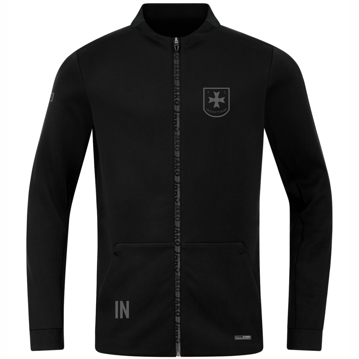 JAKO Jacke Pro Casual schwarz/silber (inkl. Bedruckung) - FC Unterjettingen