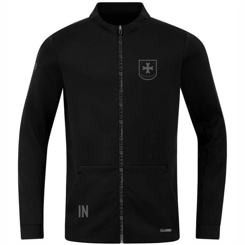 JAKO Jacke Pro Casual schwarz/silber (inkl. Bedruckung) - FC Unterjettingen