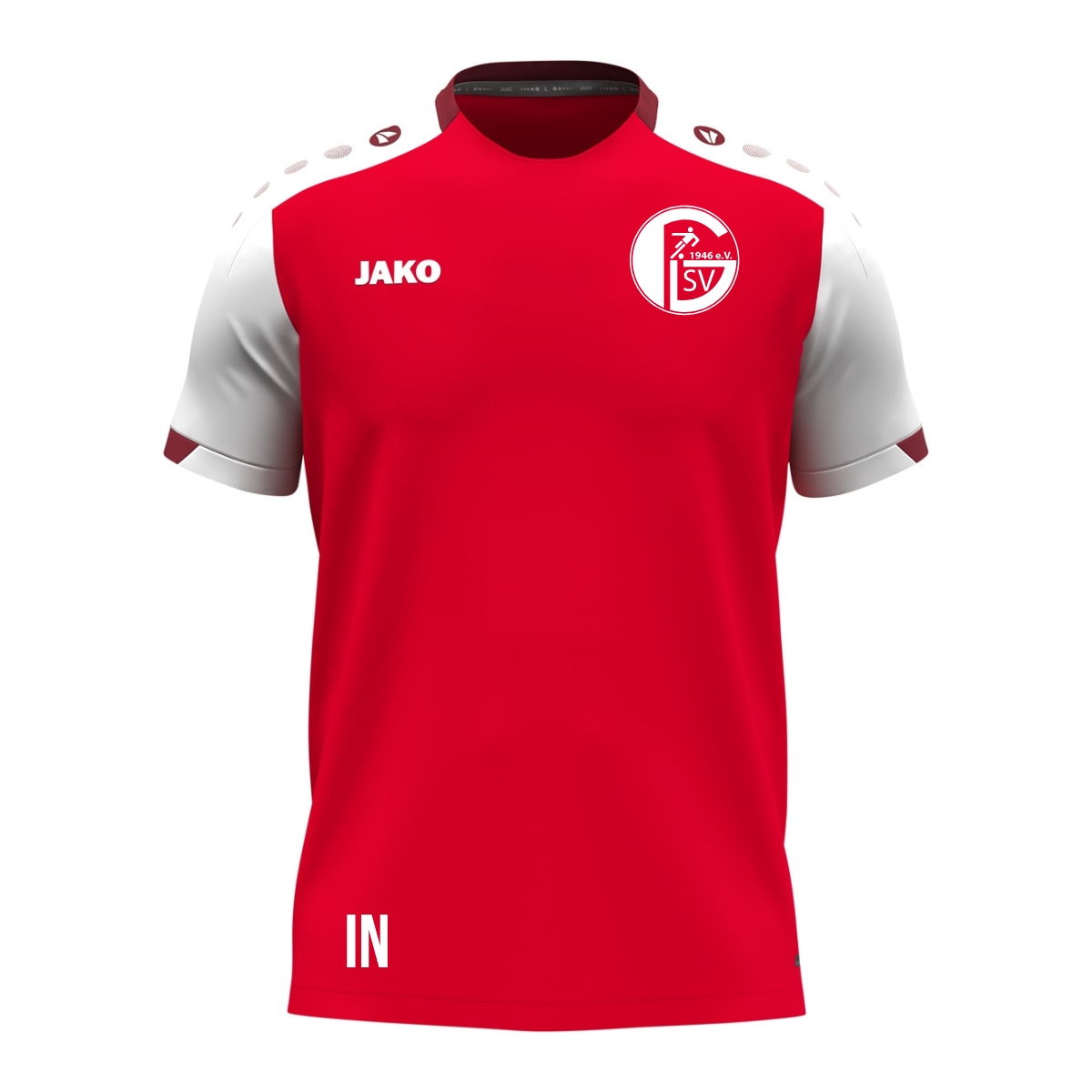JAKO T-Shirt Dynamic rot/weiß (inkl. Bedruckung) SV Gültlingen