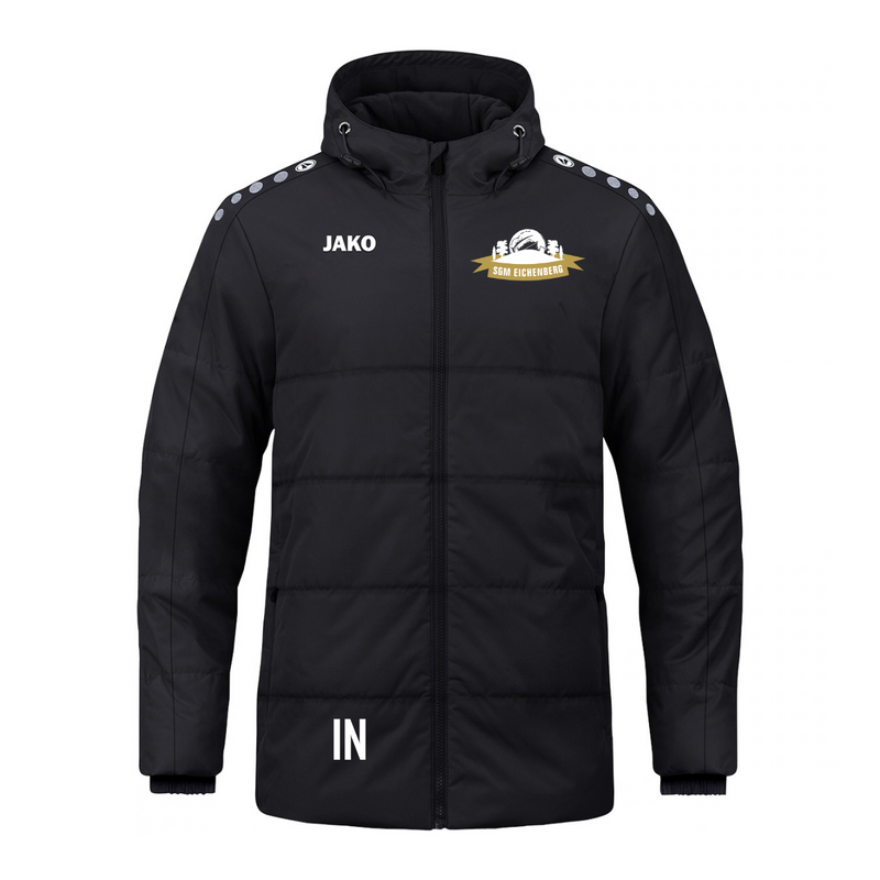JAKO Coachjacke One mit Kapuze  schwarz (inkl. Bedruckung) - SGM Eichenberg