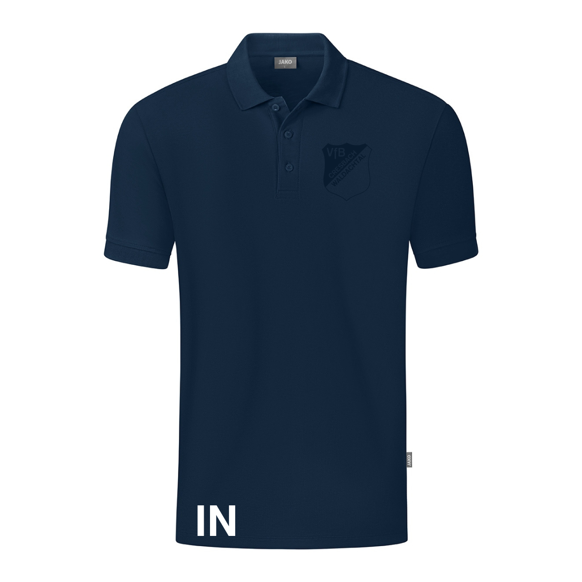 JAKO Polo ORGANIC Marine (inkl. Bedruckung) VfB Cresbach/Waldachtal