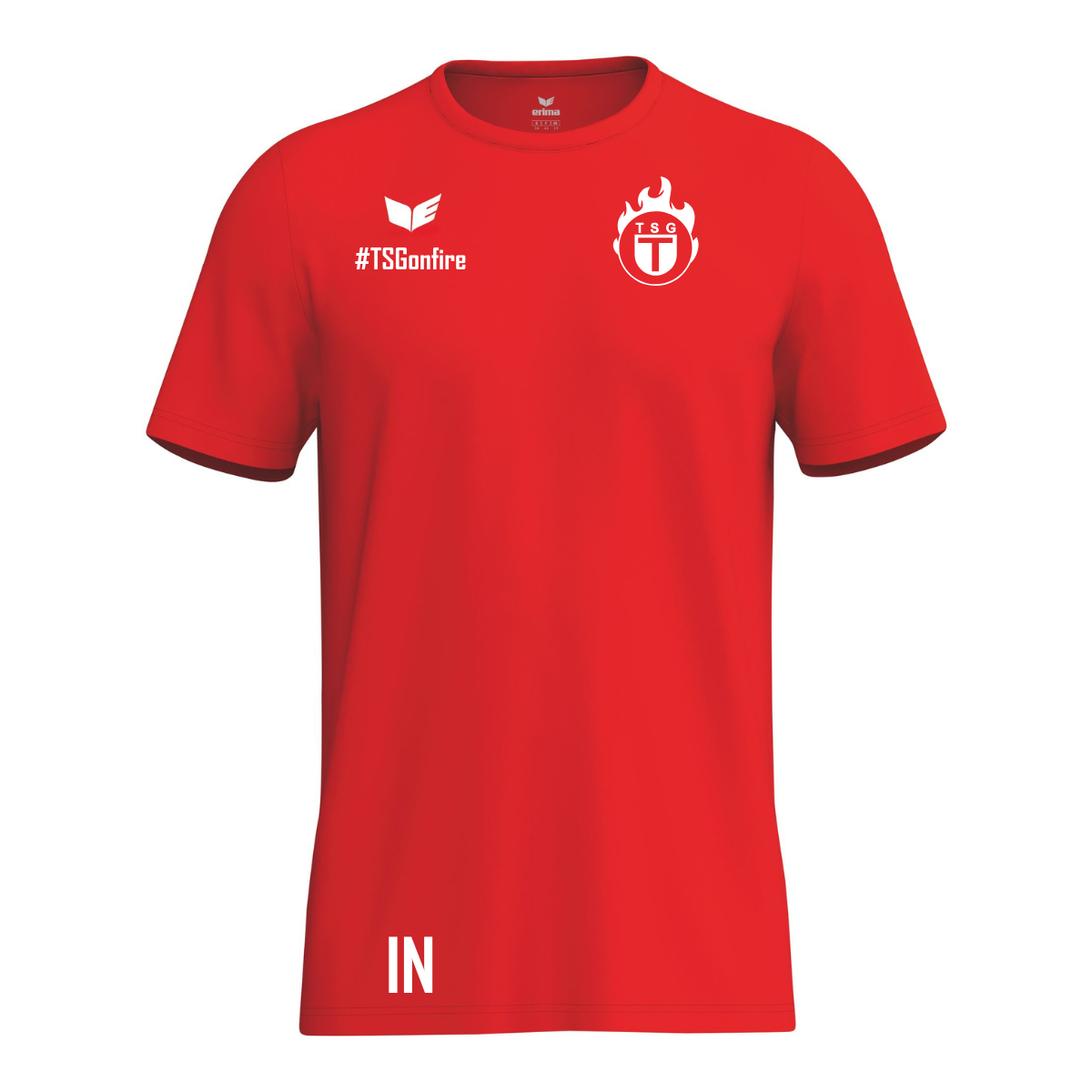 Erima INTRO Shirt function rot (inkl. Bedruckung) - TSG Tübingen Volleyball