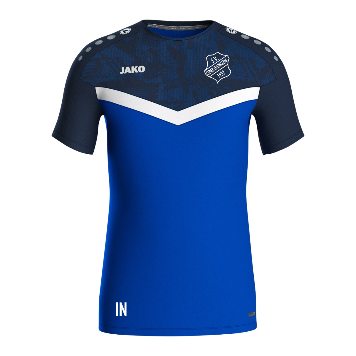 JAKO T-Shirt Iconic marine/royal (inkl. Bedruckung) - SV Oberjesingen Aktive