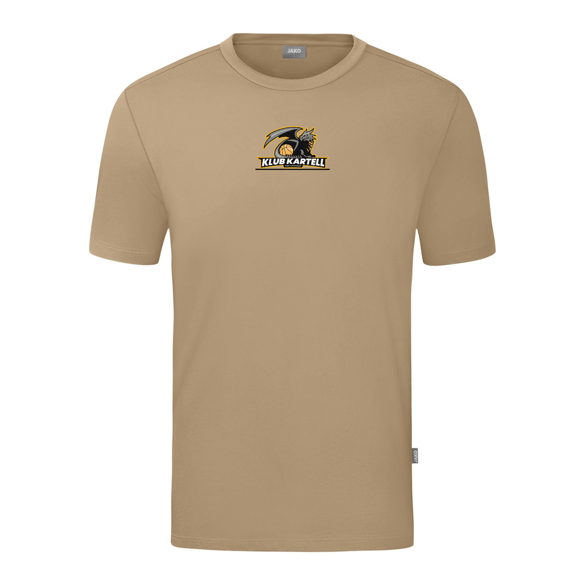 JAKO T-Shirt Organic sand (inkl. Bedruckung) - Klub Kartell