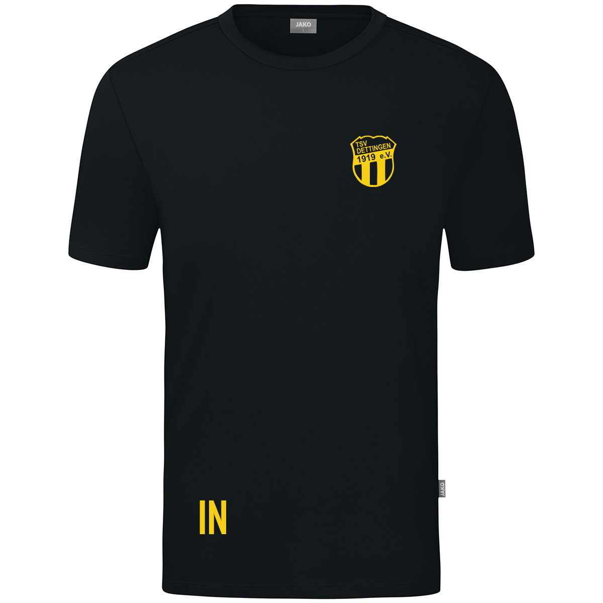 JAKO T-Shirt Organic schwarz (inkl. Bedruckung) - TSV Dettingen