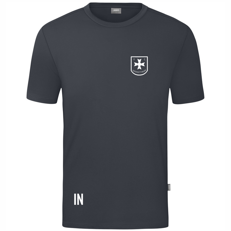 JAKO T-Shirt Organic anthrazit (inkl. Bedruckung) - FC Unterjettingen
