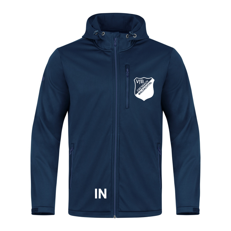 JAKO Softshelljacke Premium marine (inkl. Bedruckung) - VfB Cresbach/ Waldachtal