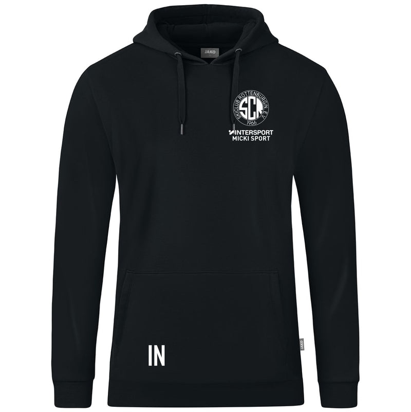 JAKO Kapuzensweat ORGANIC (inkl. Bedruckung) - Schwarz - Skiclub Rottenburg