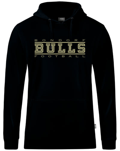 JAKO Fan-Hoodie (inkl. Bedruckung) - Schwarz/Gold - Bulls Bondorf