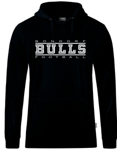 JAKO Fan-Hoodie (inkl. Bedruckung) - Schwarz/Weiss - Bulls Bondorf