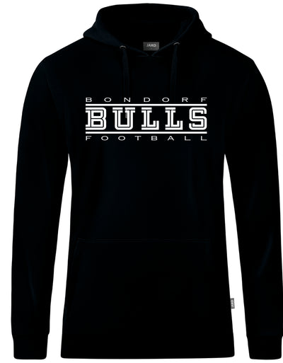 JAKO Fan-Hoodie (inkl. Bedruckung) - Schwarz/Weiss - Bulls Bondorf