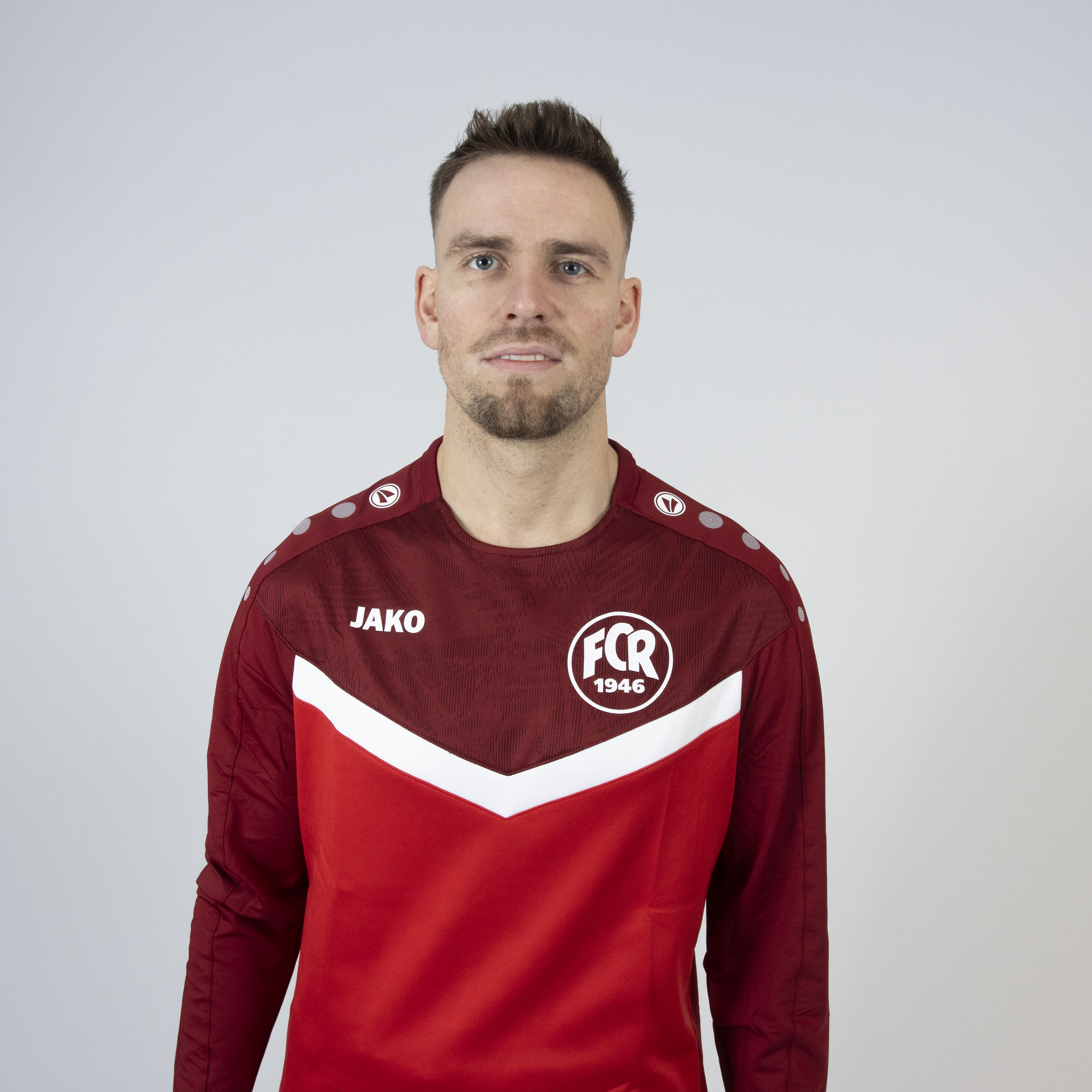 JAKO Sweat Iconic (inkl. Bedruckung) rot/weinrot - FC Rottenburg