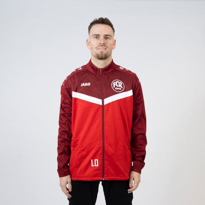 JAKO Polyesterjacke Iconic (inkl. Bedruckung) rot/weinrot - FC Rottenburg