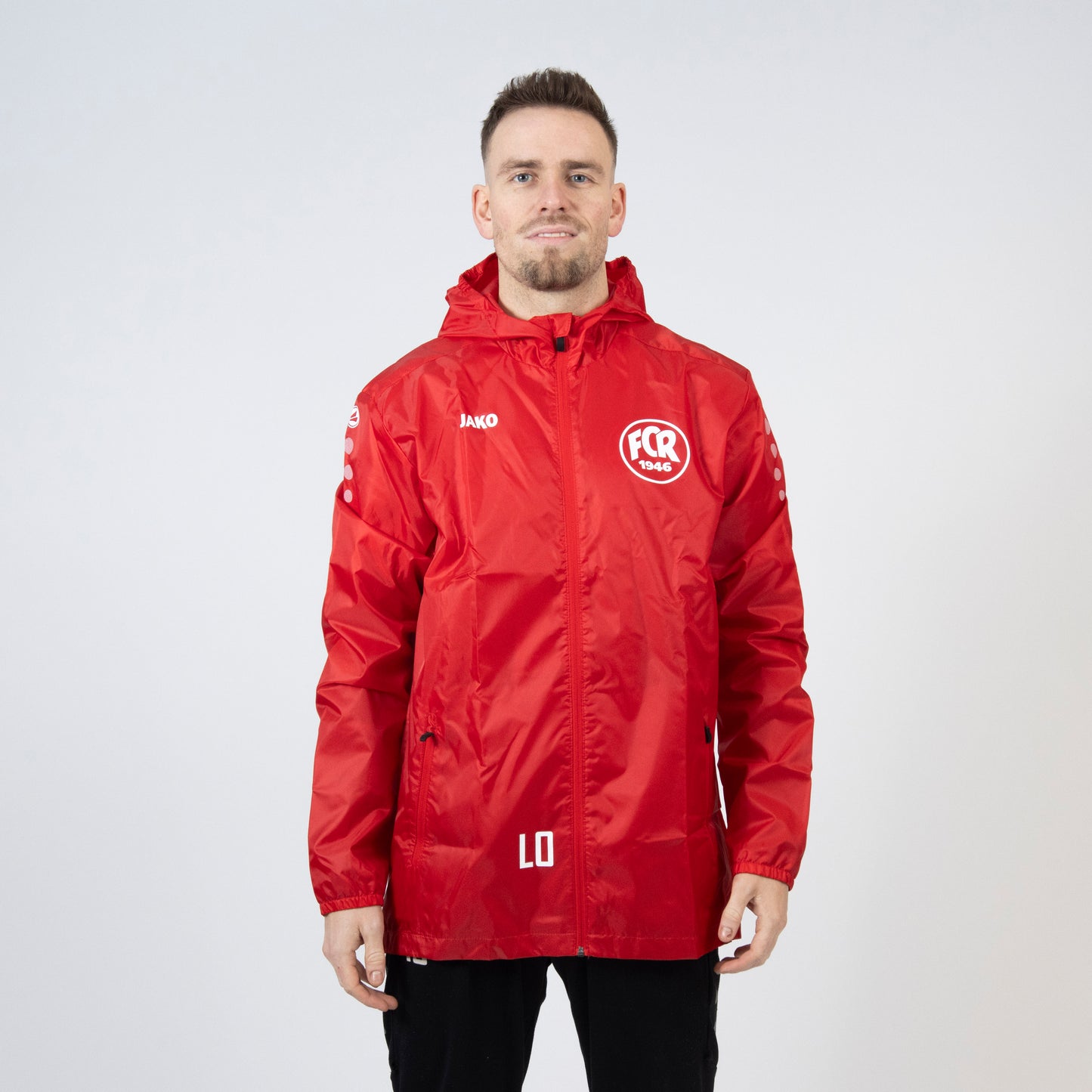 JAKO Allwetterjacke Team 2.0 (inkl. Bedruckung) rot - FC Rottenburg