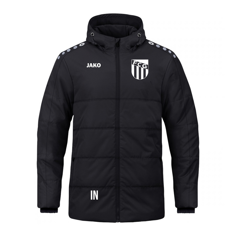 JAKO Coachjacke One mit Kapuze Schwarz (inkl. Bedruckung) - FC Gärtringen